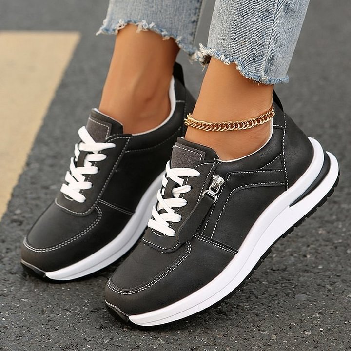 RÓŻA | Sneakersy zapinane na zamek