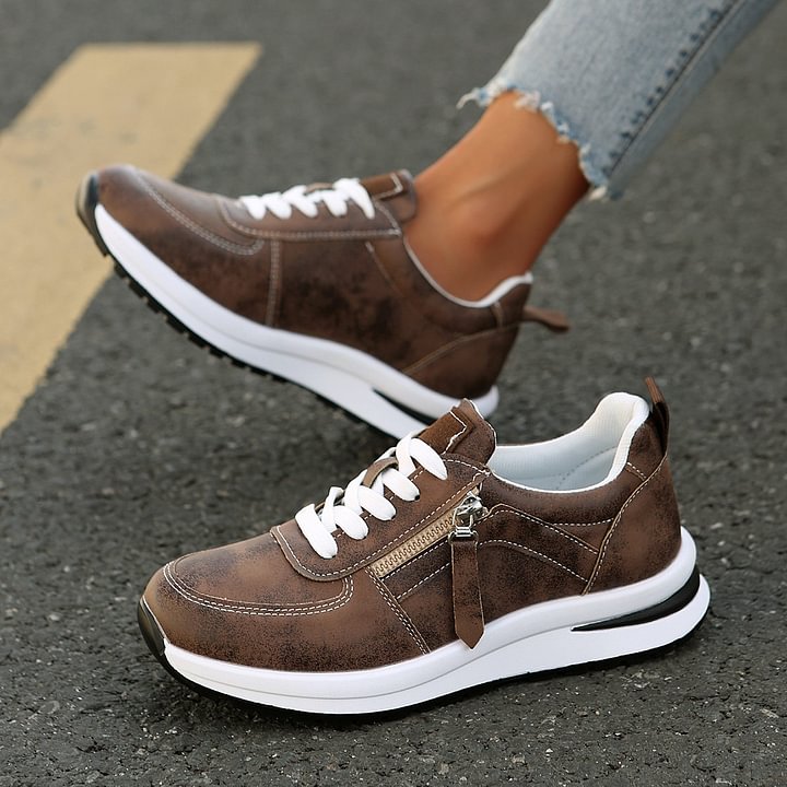 RÓŻA | Sneakersy zapinane na zamek