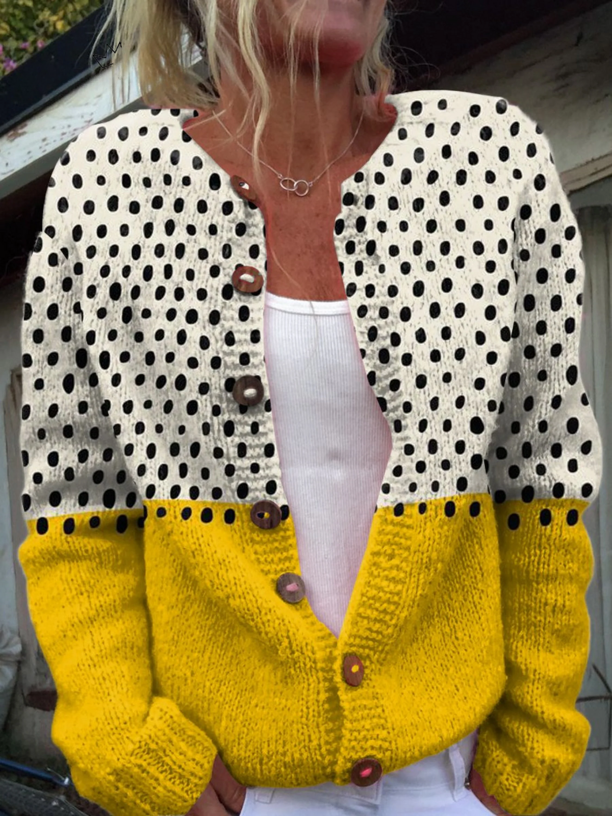 Krystyna™ | Vintage Sweter Kardigan