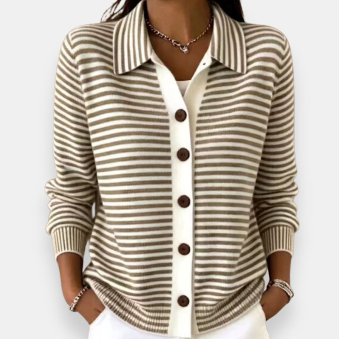 Lucyna | Sweter w paski