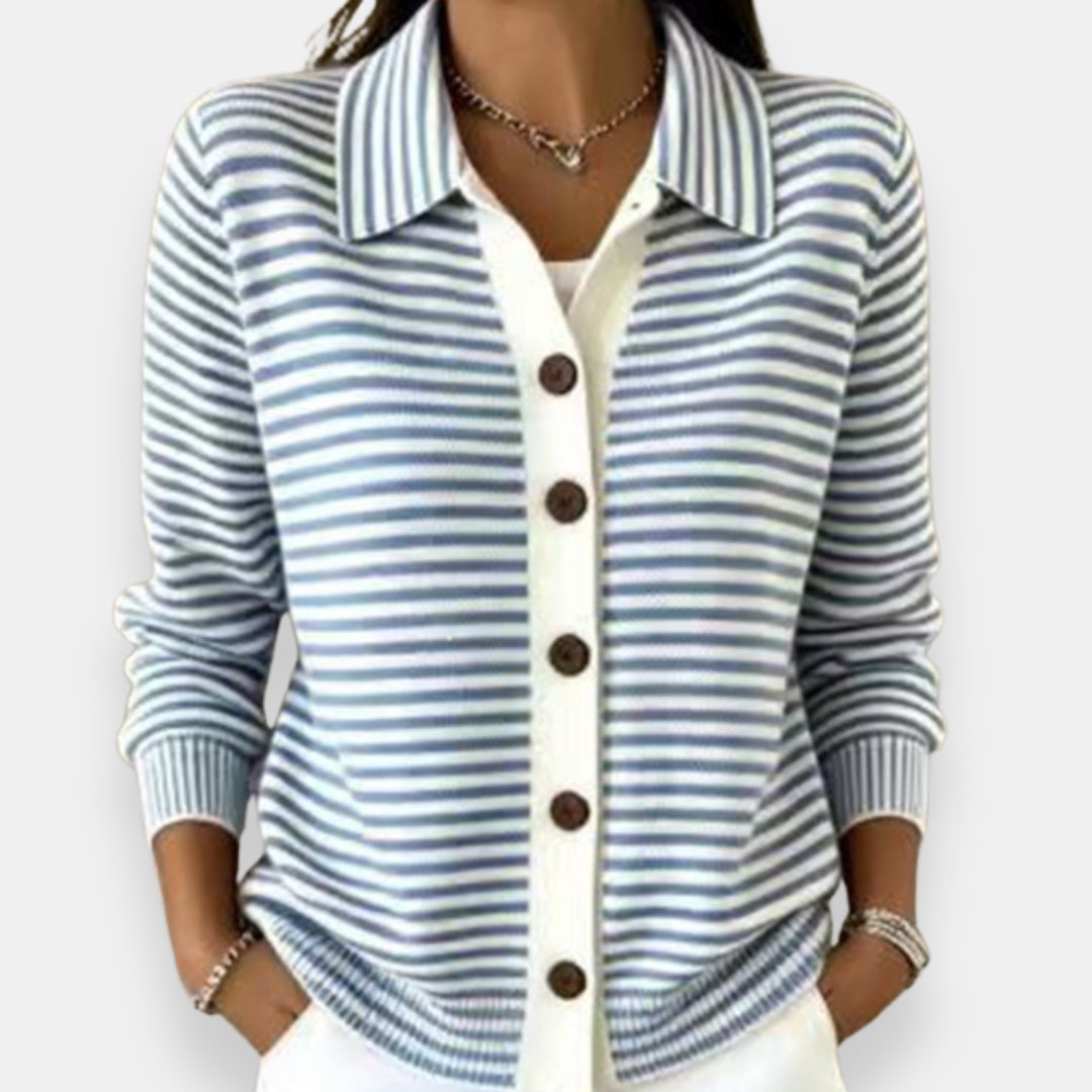 Lucyna | Sweter w paski