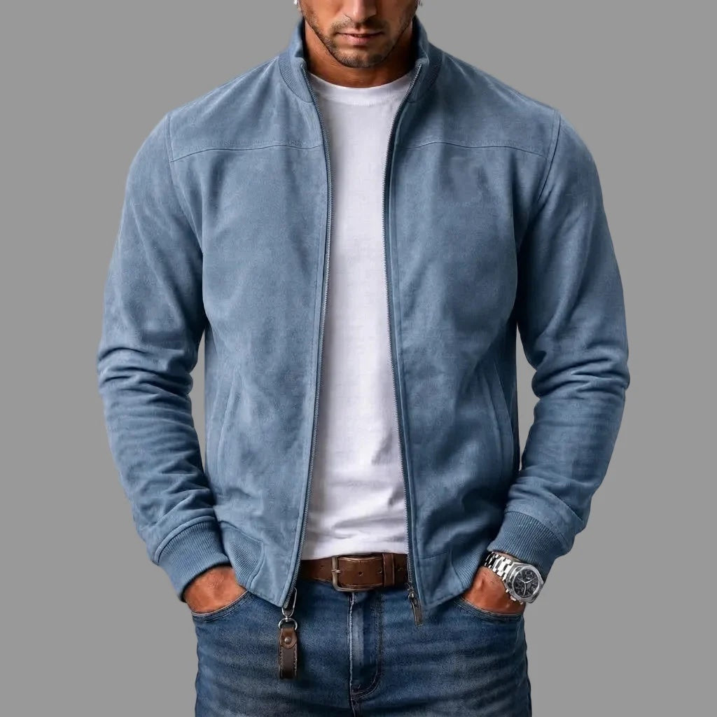 Piotr | Kurtka bomber z zamszu