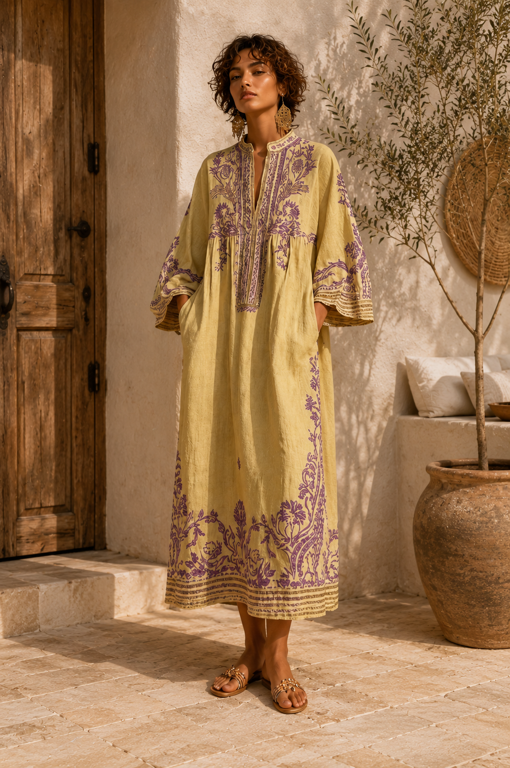 KALINA | Haftowana sukienka boho