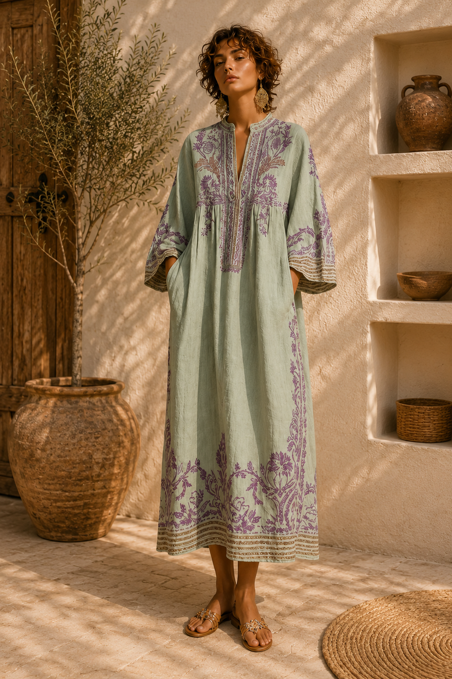 KALINA | Haftowana sukienka boho