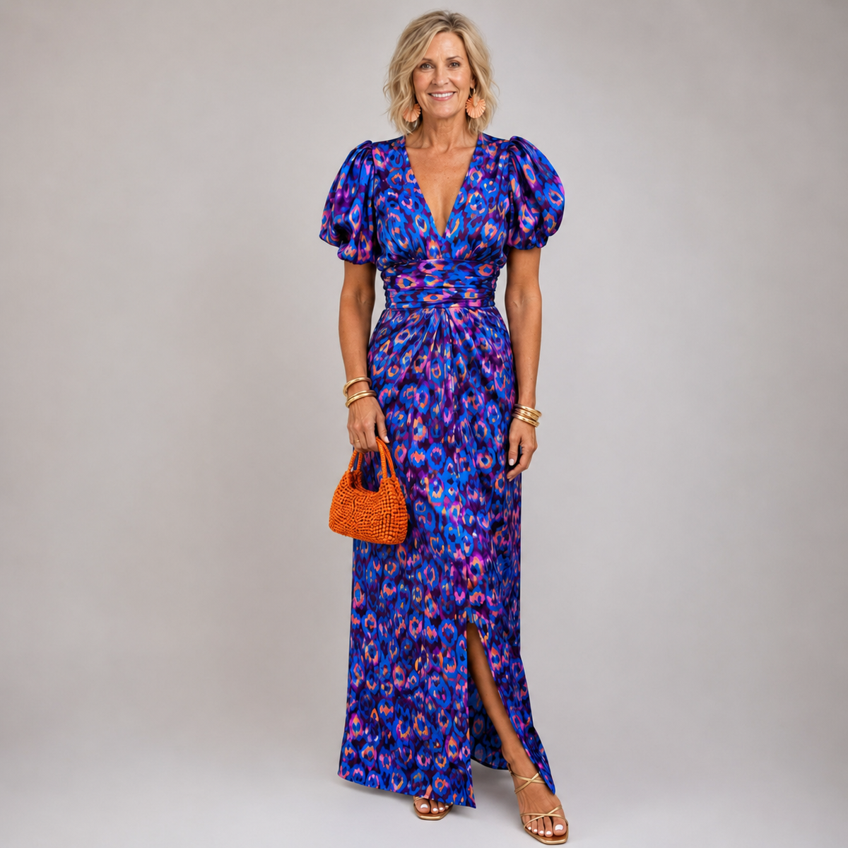 Monika™ | Elegancka Sukienka z Plecionymi Rękawami