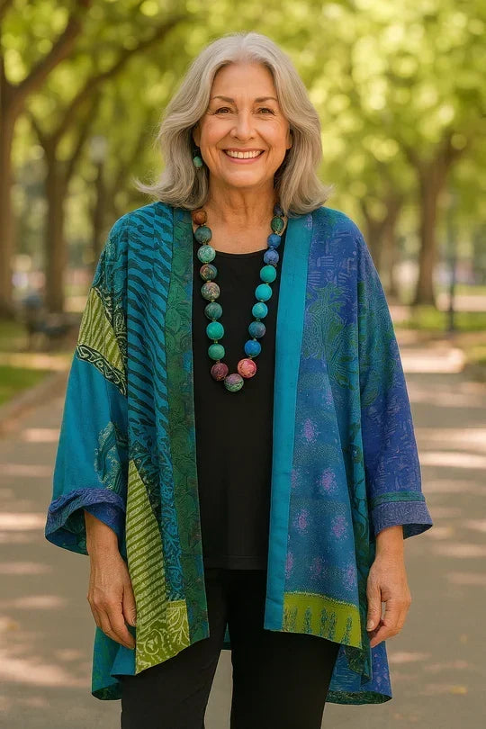 Krystyna | Elegancki Kardigan z Drape