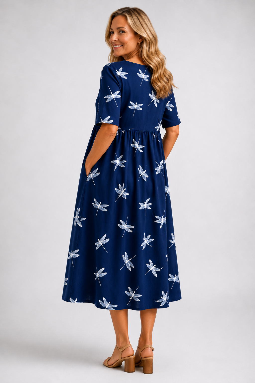MIDI DRESS EVELINA - DRAGONFLY