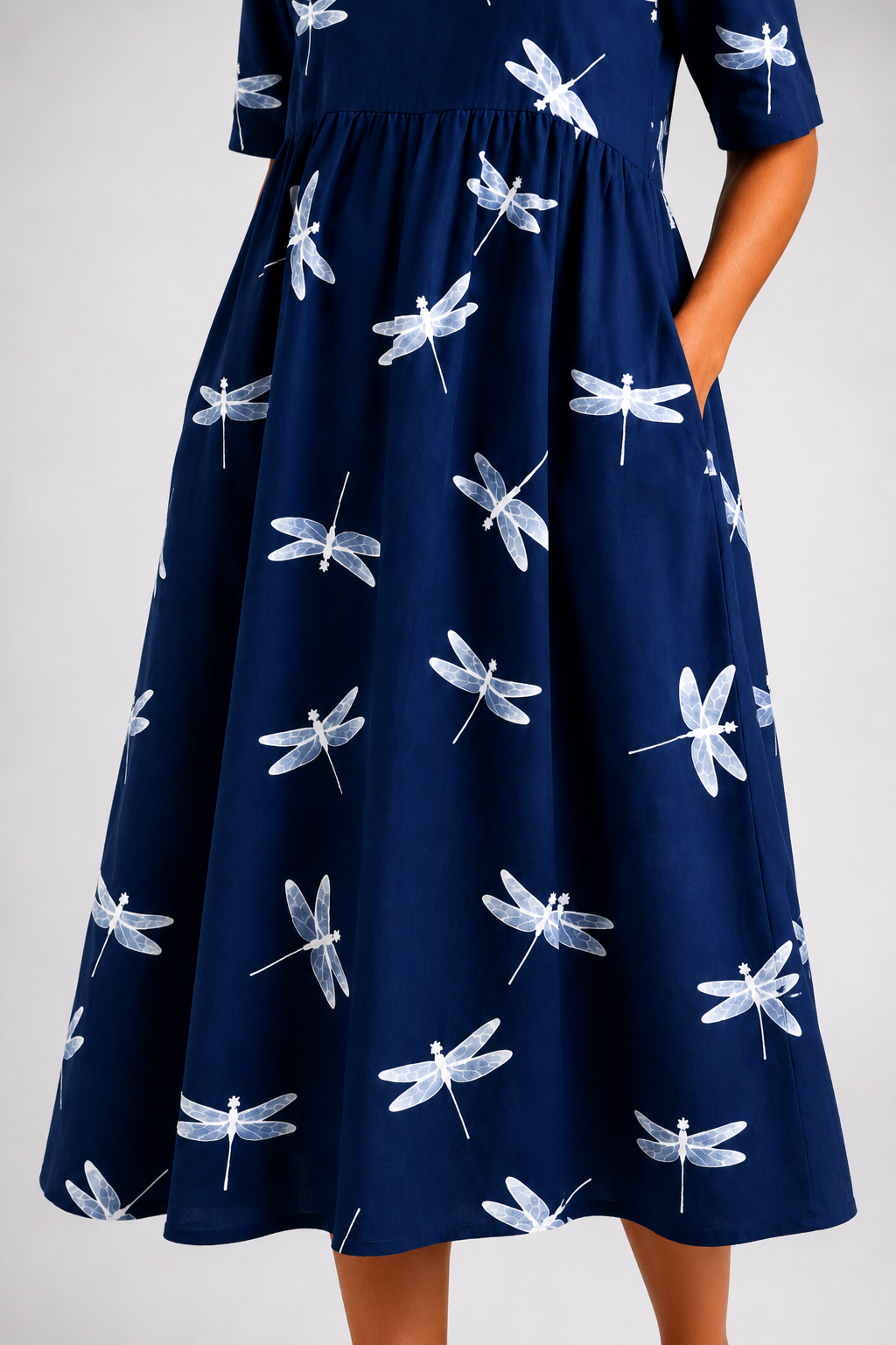 MIDI DRESS EVELINA - DRAGONFLY