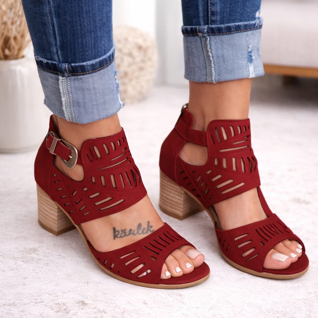 WERONIKA | Ażurowe sandały w stylu vintage