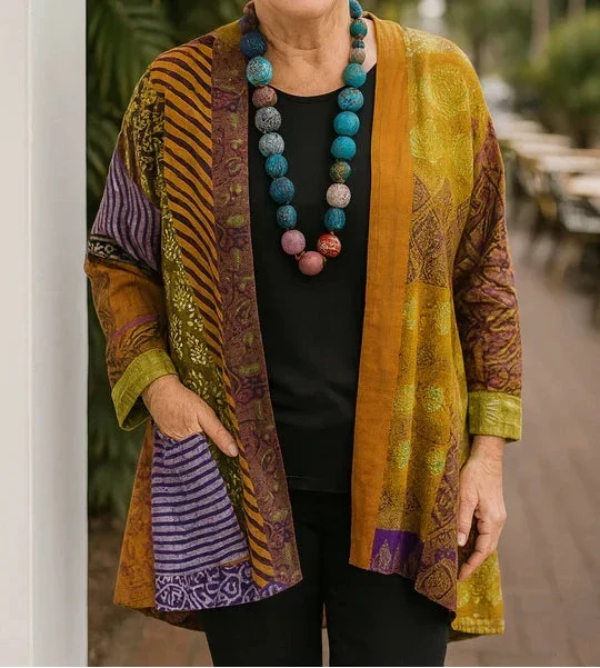 Krystyna | Elegancki Kardigan z Drape