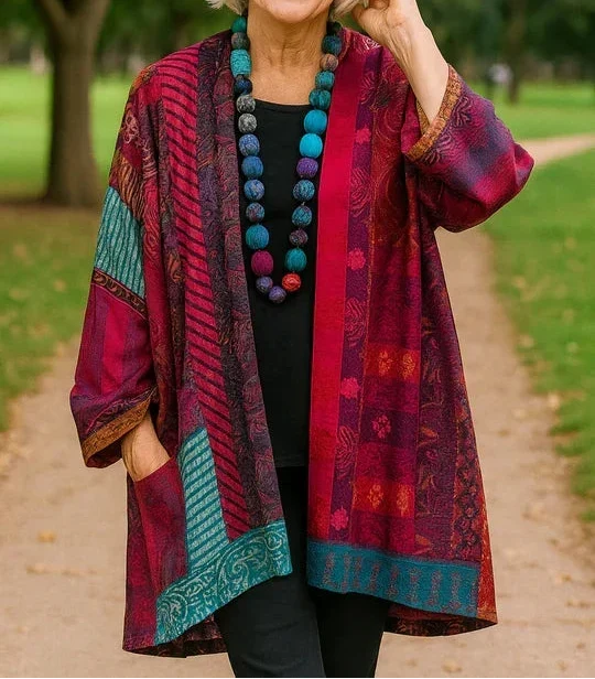 Krystyna | Elegancki Kardigan z Drape