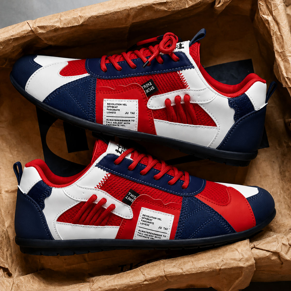 Tomasz | Kolorowe sneakersy retro