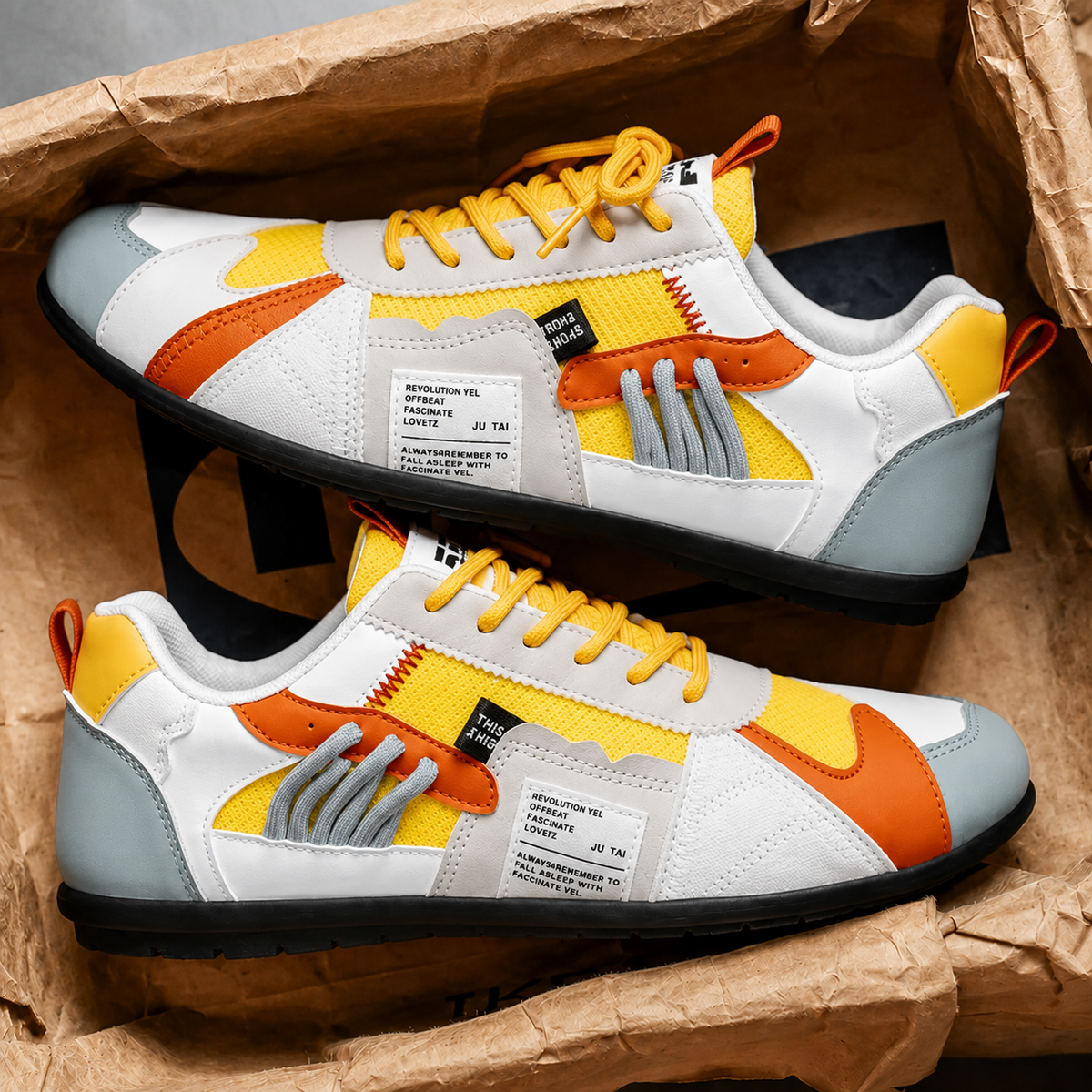 Tomasz | Kolorowe sneakersy retro