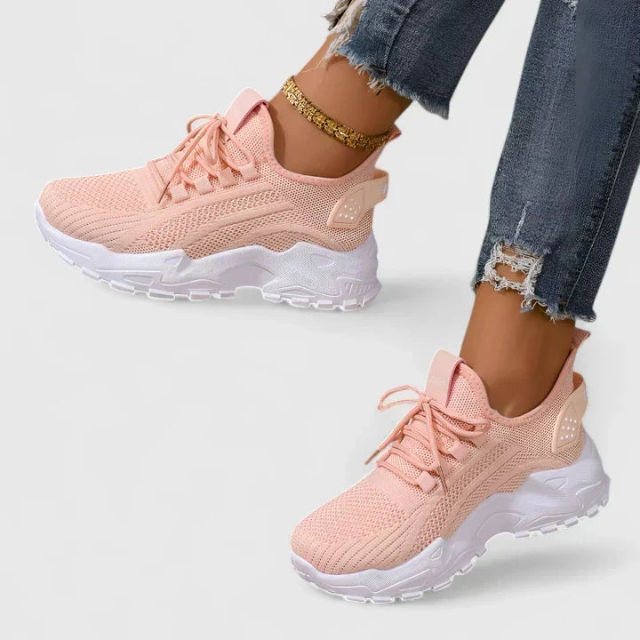 KRYSTYNA | Sneakersy z szerokim przodem