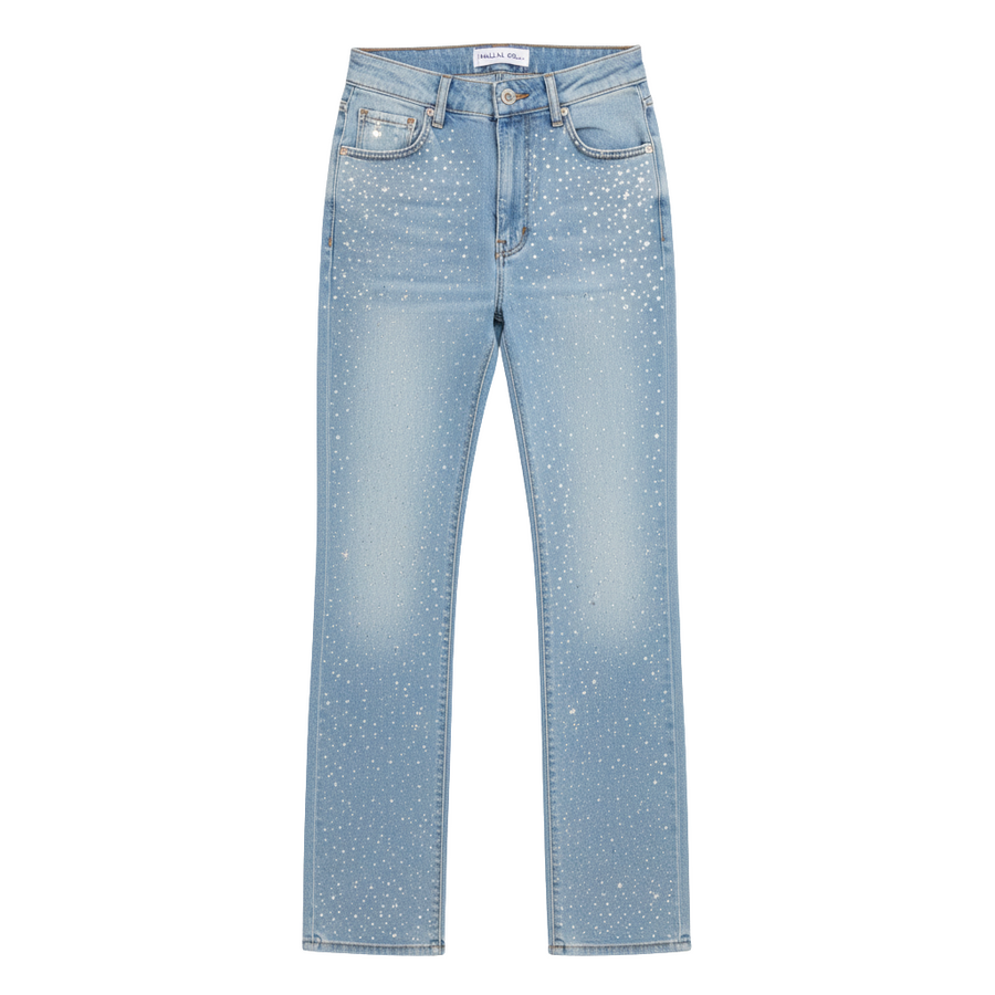 DIAMONA | Spodnie straight z wysokim stanem