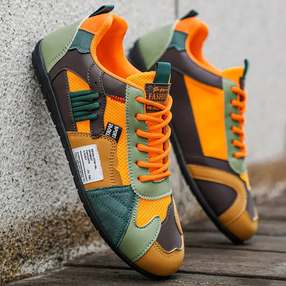 Tomasz | Kolorowe sneakersy retro