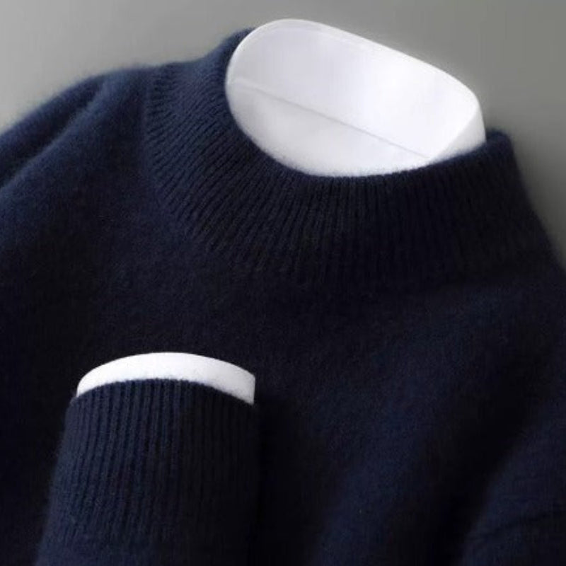 Barbara | Sweter z mieszanki kaszmiru z półgolfem