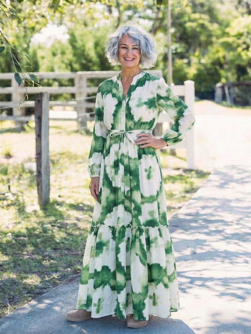 Sabine | Maxi Dress with Waist Tie