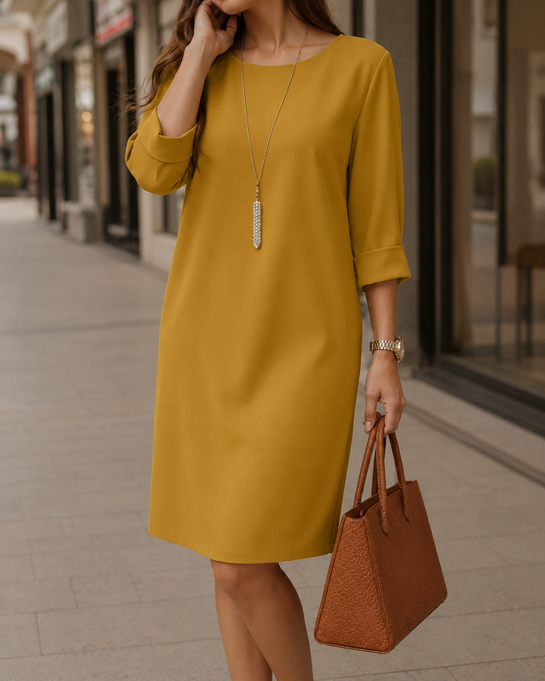 Zofia™ | Sukienka Midi Modelująca Brzuch