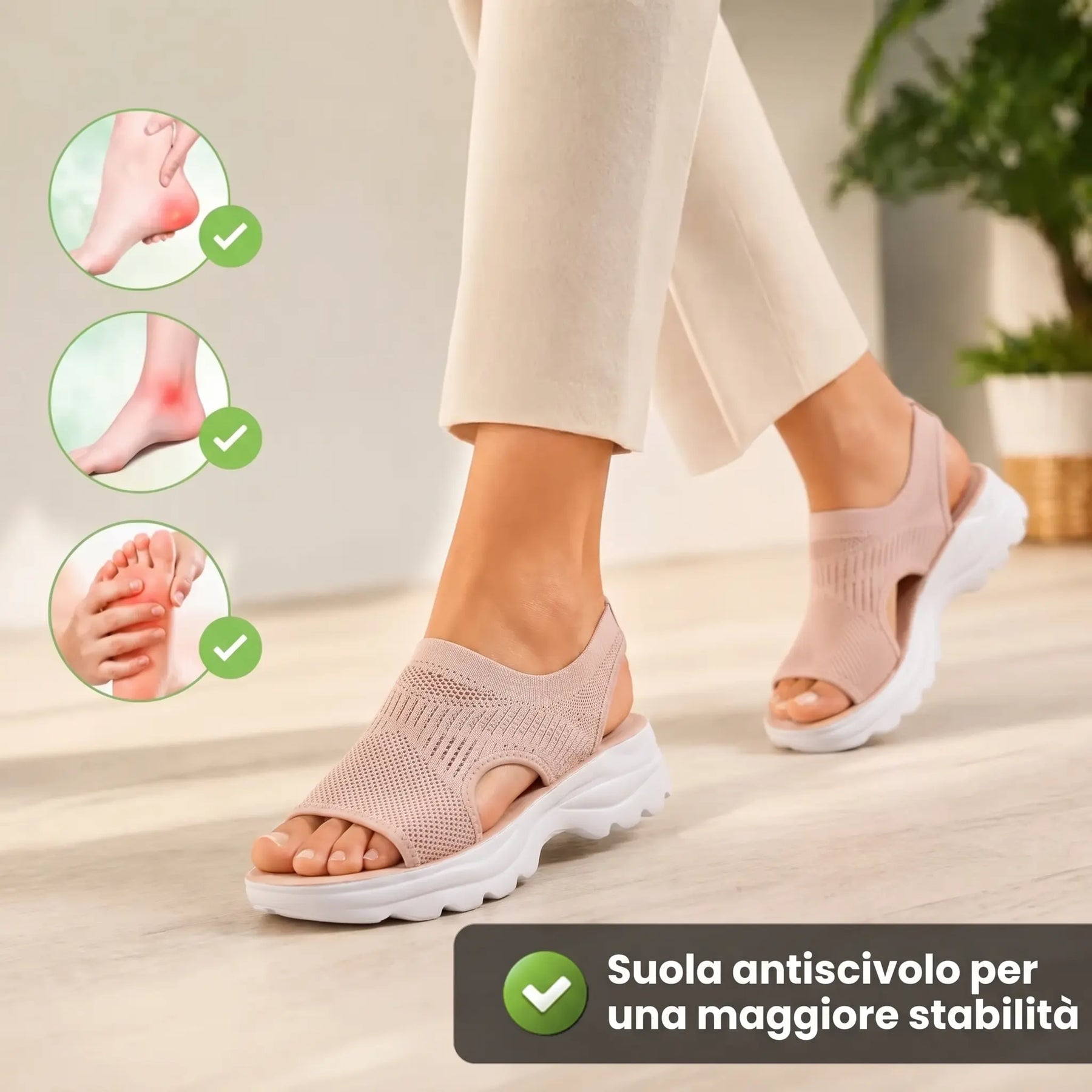 URSZULA | Sandały z anatomiczną wkładką