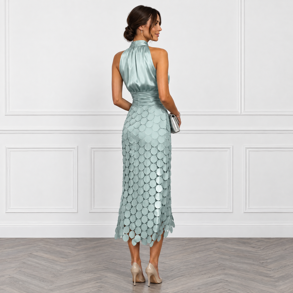 Irena | Elegancka Sukienka Midi na Specjalne Okazje