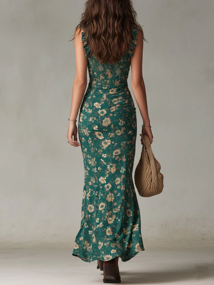 ALICJA | Sukienka maxi w stylu boho retro
