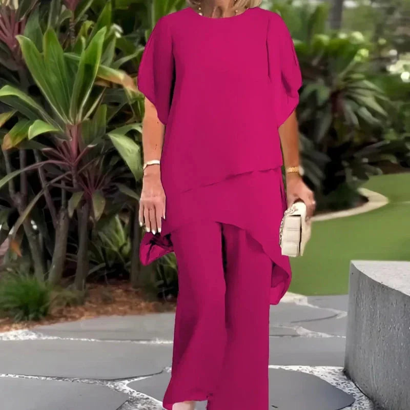 Barbara™ | Elegancki Asymetryczny Zestaw Dwu-częściowy