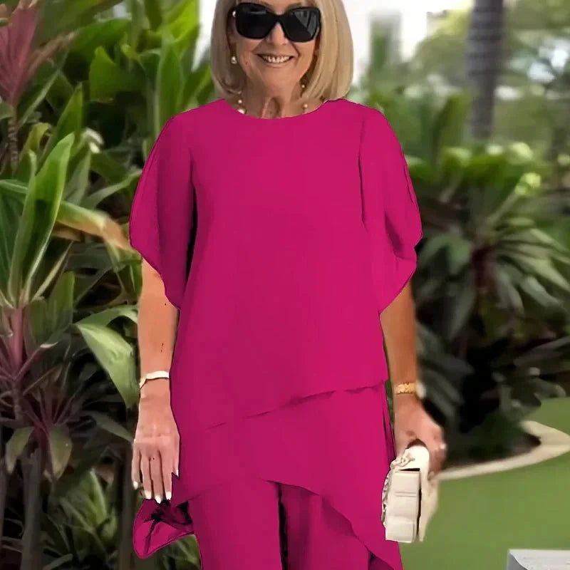 Barbara™ | Elegancki Asymetryczny Zestaw Dwu-częściowy