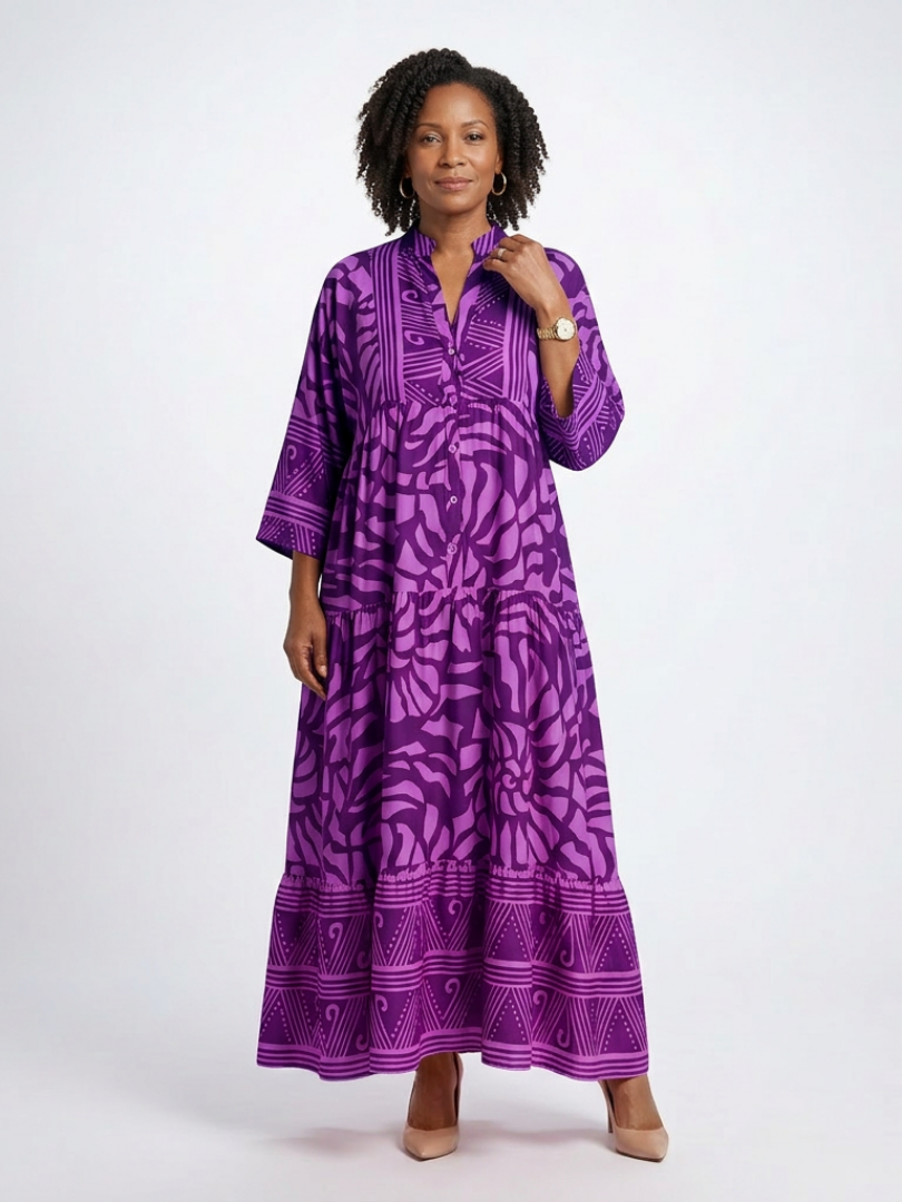 Marielle | Midi Dress with Buttons