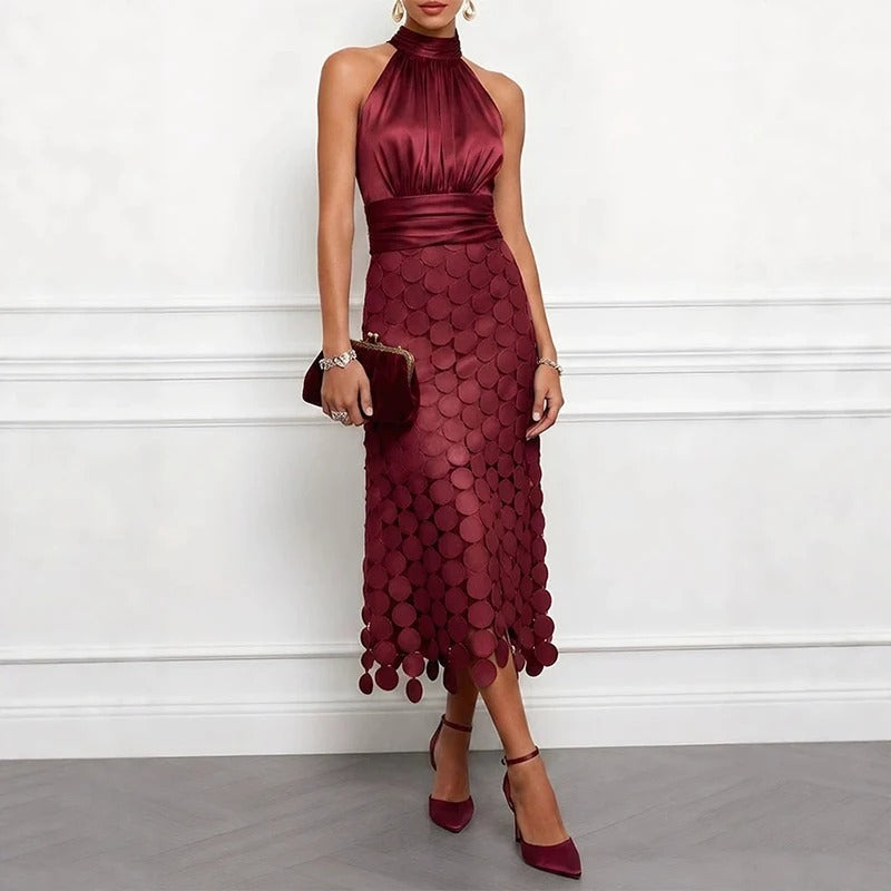 Irena | Elegancka Sukienka Midi na Specjalne Okazje